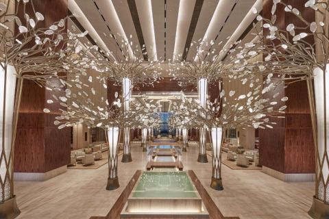 Клубный лаундж в отеле Mandarin Oriental Jumeirah